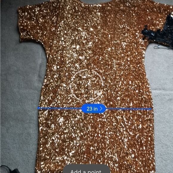 Vintage All Gold Sequin Dress - Picture 10 of 13